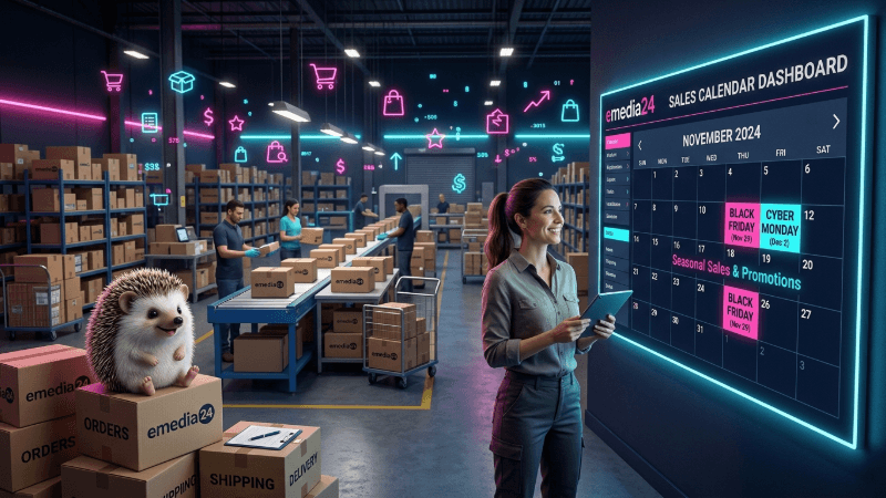 Marketing dla e-commerce 2026 — kalendarz okazji, case study, harmonogram