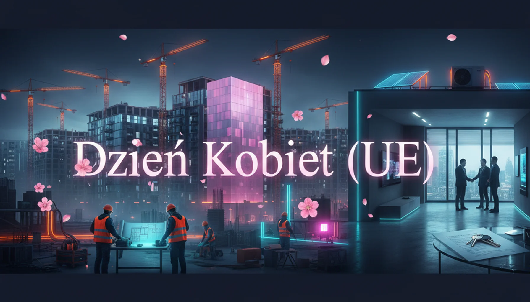 Dzień Kobiet (UE) 8 Marca 2026 - Budowlany i nieruchomości kalendarz marketingowy, kampania branżowa (hero) Dzień Kobiet (UE) 8 Marca 2026 - Budowlany i nieruchomości kalendarz marketingowy, kampania branżowa (hero)