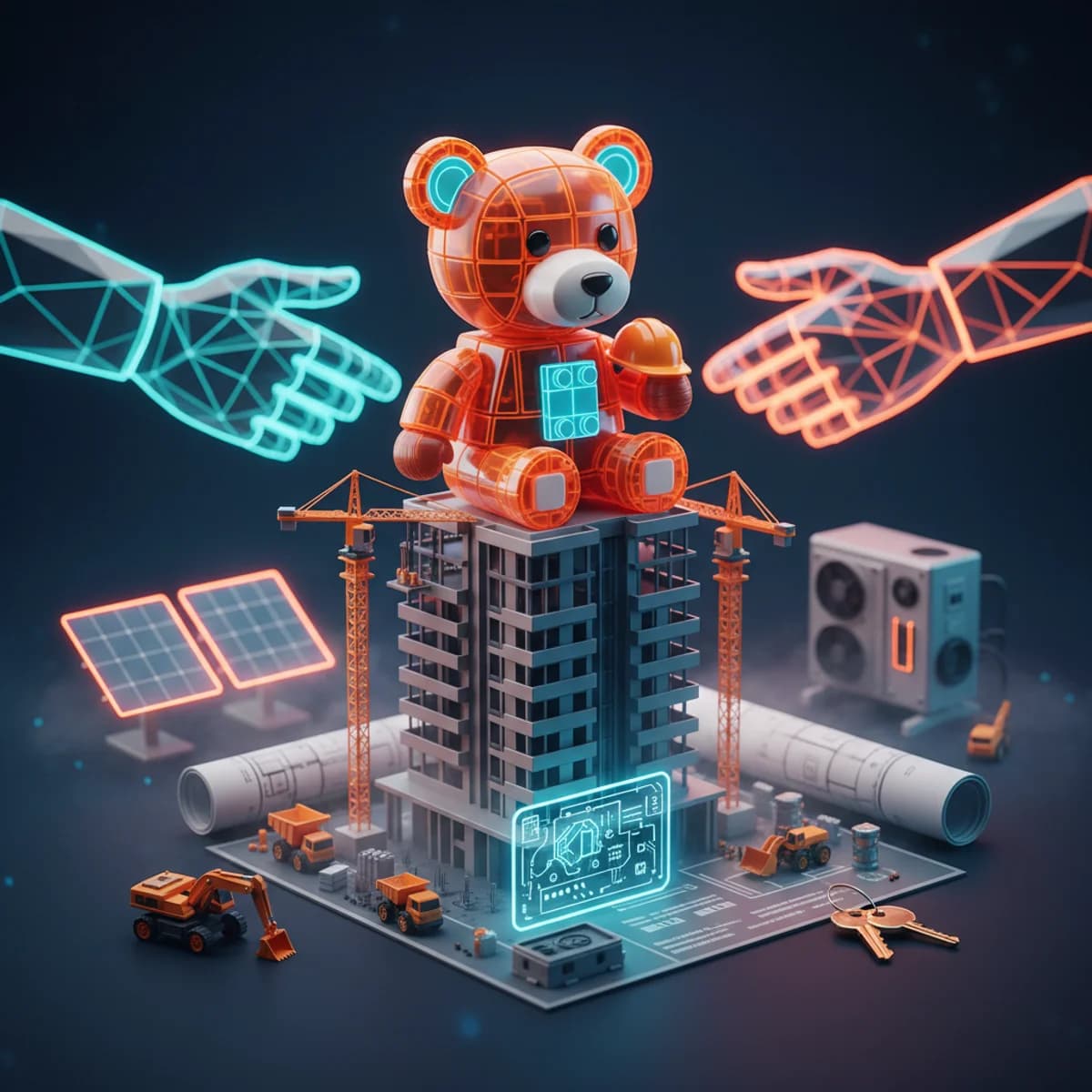 Dzień Dziecka 1 Czerwca 2026 - Budowlany i nieruchomości ilustracja marketingowa Dzień Dziecka 1 Czerwca 2026 - Budowlany i nieruchomości ilustracja marketingowa
