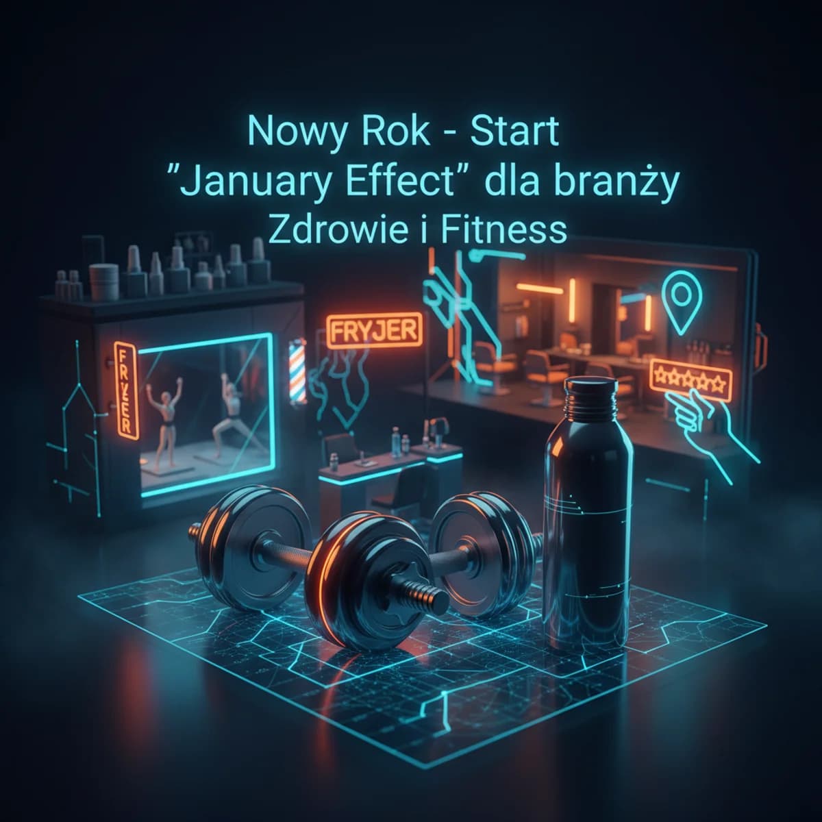 Nowy Rok - Start 'January Effect' dla branży Zdrowie i Fitness 1 Stycznia 2026 - Firmy lokalne ilustracja marketingowa Nowy Rok - Start 'January Effect' dla branży Zdrowie i Fitness 1 Stycznia 2026 - Firmy lokalne ilustracja marketingowa