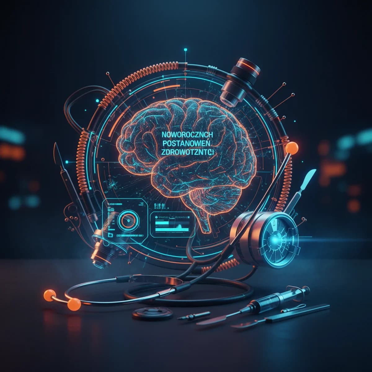 Kampania Noworocznych Postanowień Zdrowotnych — ilustracja