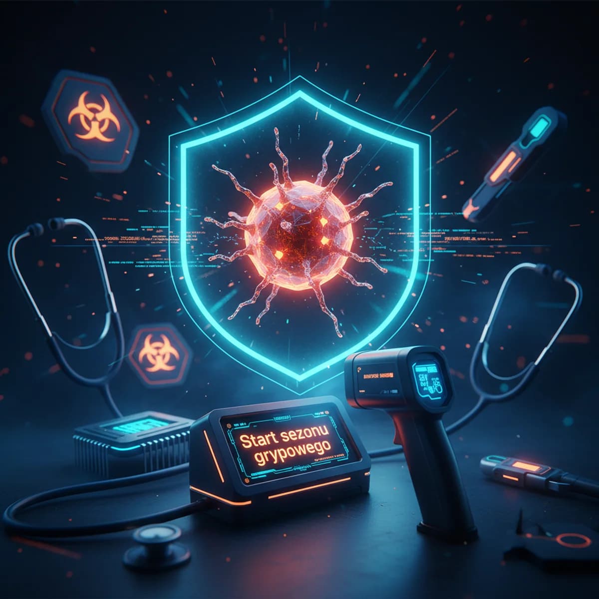 Start sezonu grypowego — ilustracja