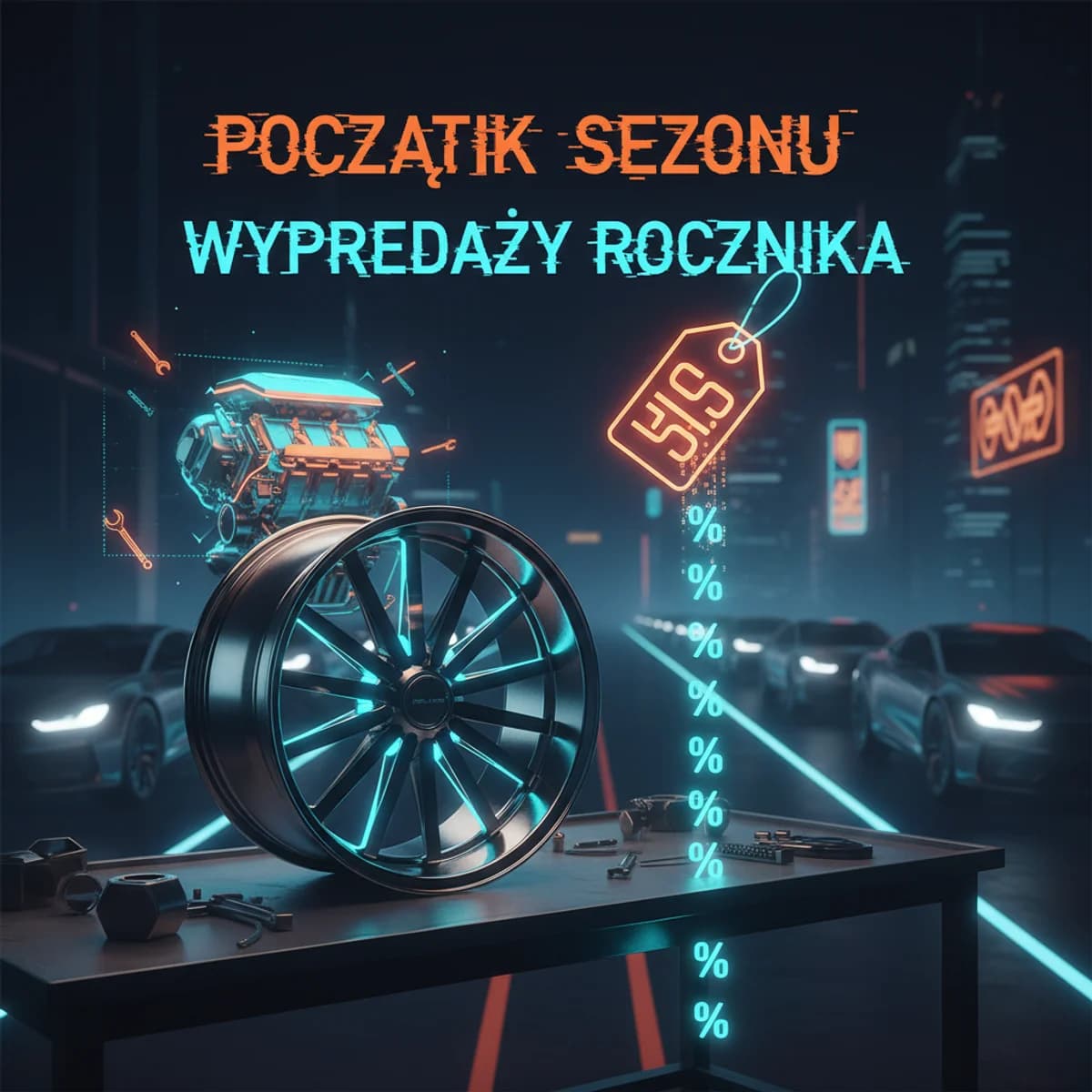 Początek sezonu wyprzedaży rocznika 1 Lipca 2026 - Motoryzacyjny ilustracja marketingowa Początek sezonu wyprzedaży rocznika 1 Lipca 2026 - Motoryzacyjny ilustracja marketingowa
