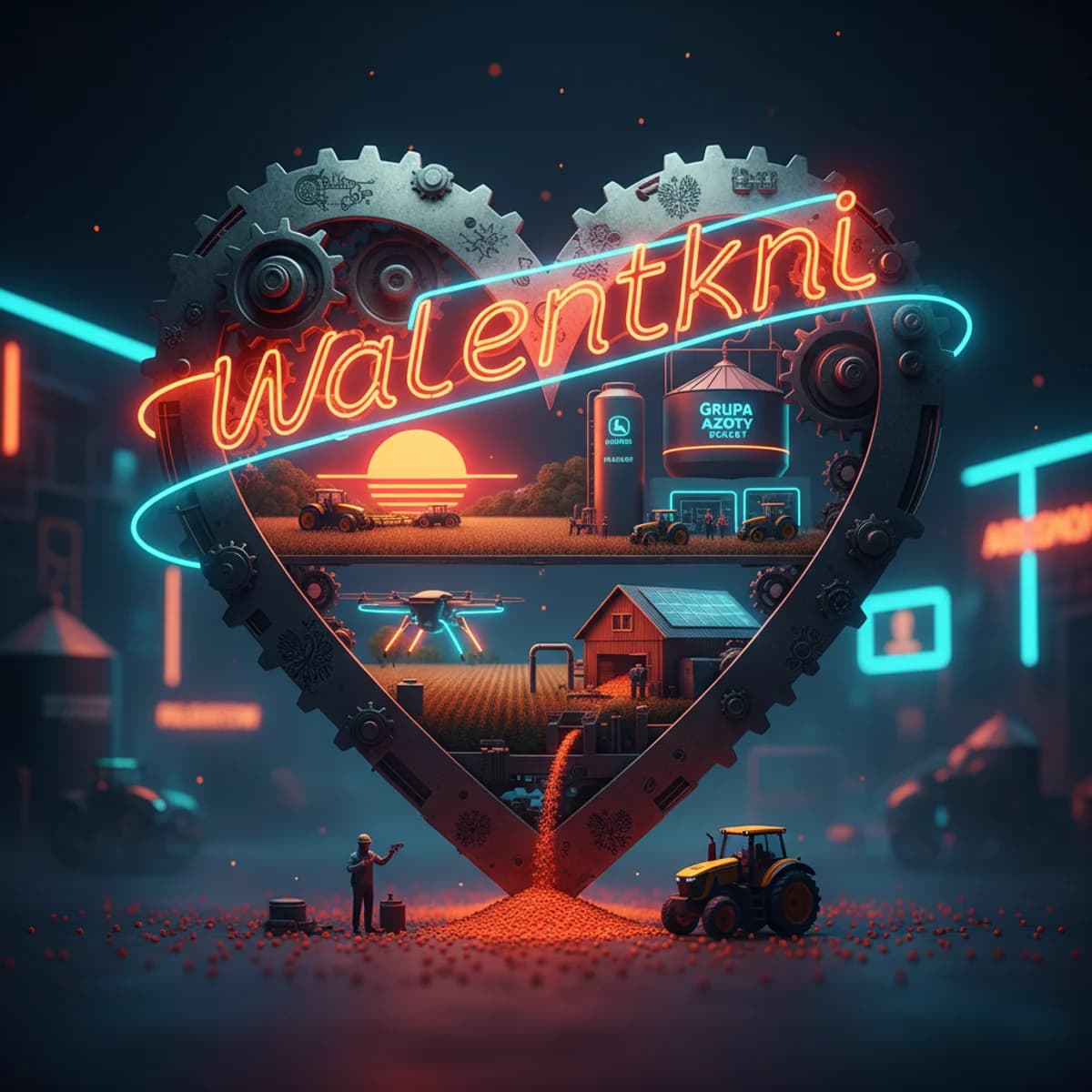 Walentynki 14 Lutego 2026 - Rolniczy ilustracja marketingowa Walentynki 14 Lutego 2026 - Rolniczy ilustracja marketingowa