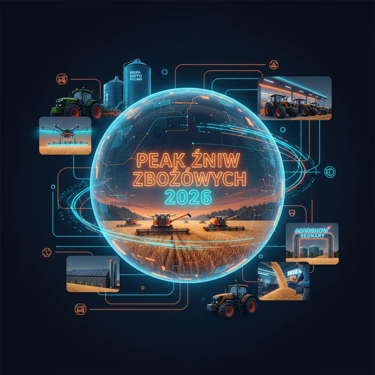 Peak żniw zbożowych 2026 15 Lipca 2026 - Rolniczy ilustracja marketingowa Peak żniw zbożowych 2026 15 Lipca 2026 - Rolniczy ilustracja marketingowa