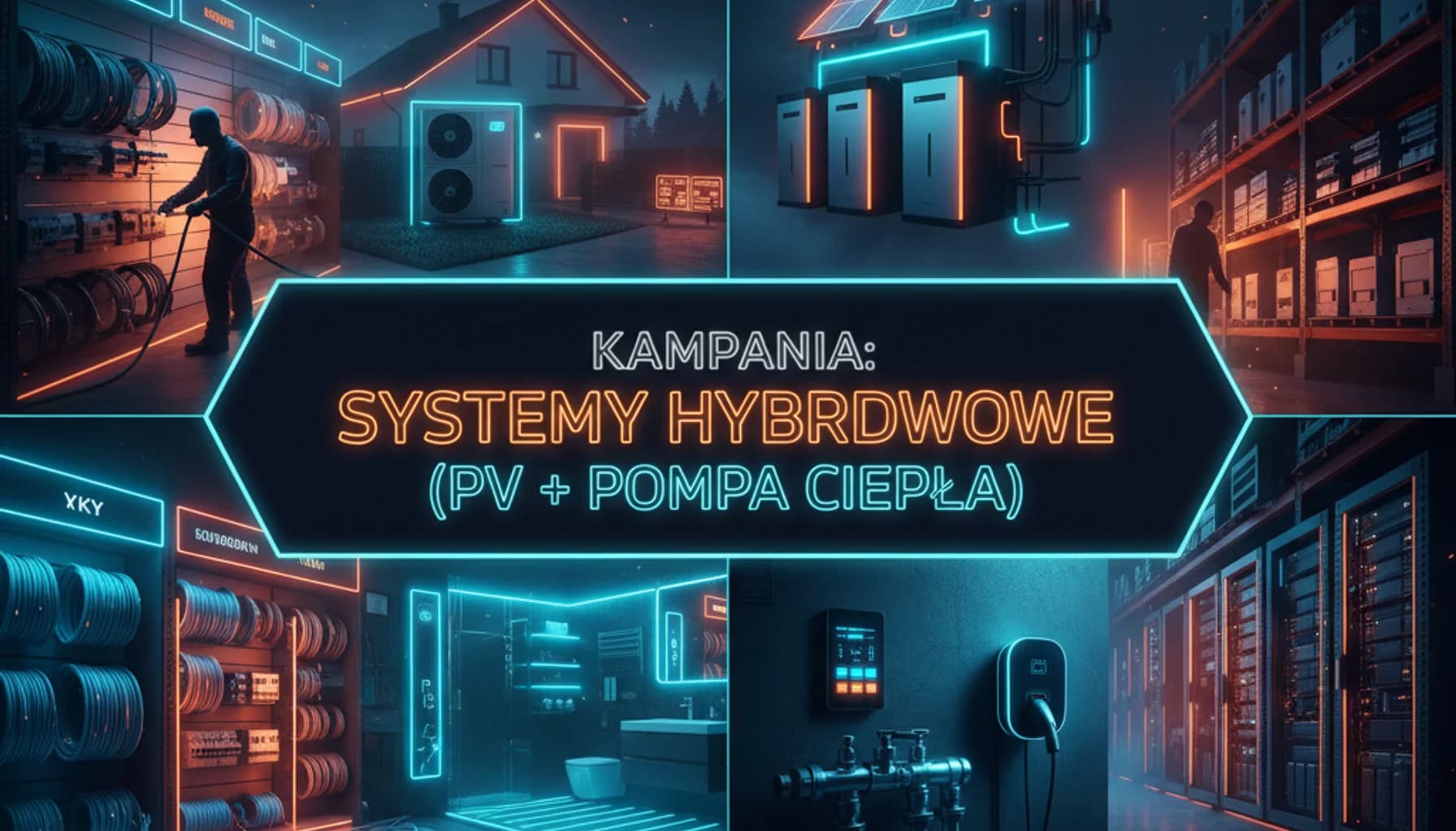 Kampania: Systemy hybrydowe (PV + Pompa Ciepła) 18 Maja 2026 - Techniczny kalendarz marketingowy, kampania branżowa (hero) Kampania: Systemy hybrydowe (PV + Pompa Ciepła) 18 Maja 2026 - Techniczny kalendarz marketingowy, kampania branżowa (hero)