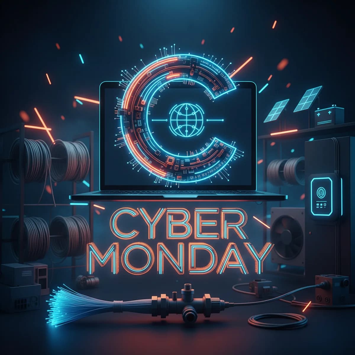 Cyber Monday 30 Listopada 2026 - Techniczny ilustracja marketingowa Cyber Monday 30 Listopada 2026 - Techniczny ilustracja marketingowa